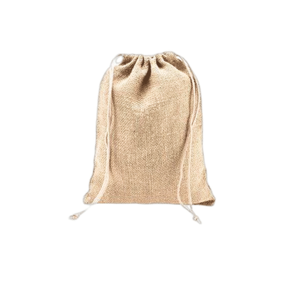 Printed Jute Pouch Bag