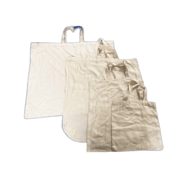 White Color Cotton Carry Bag