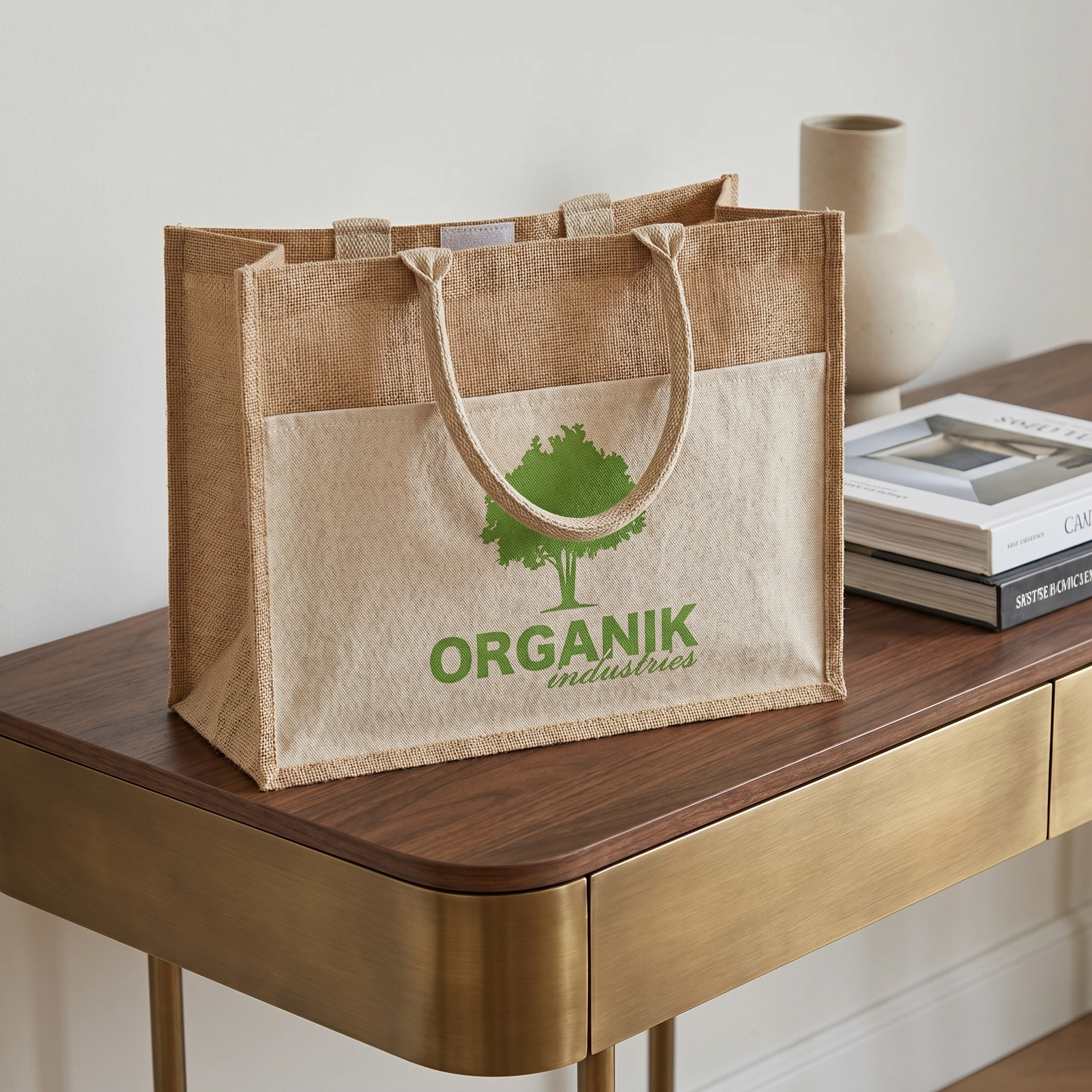 Brown Jute Bag