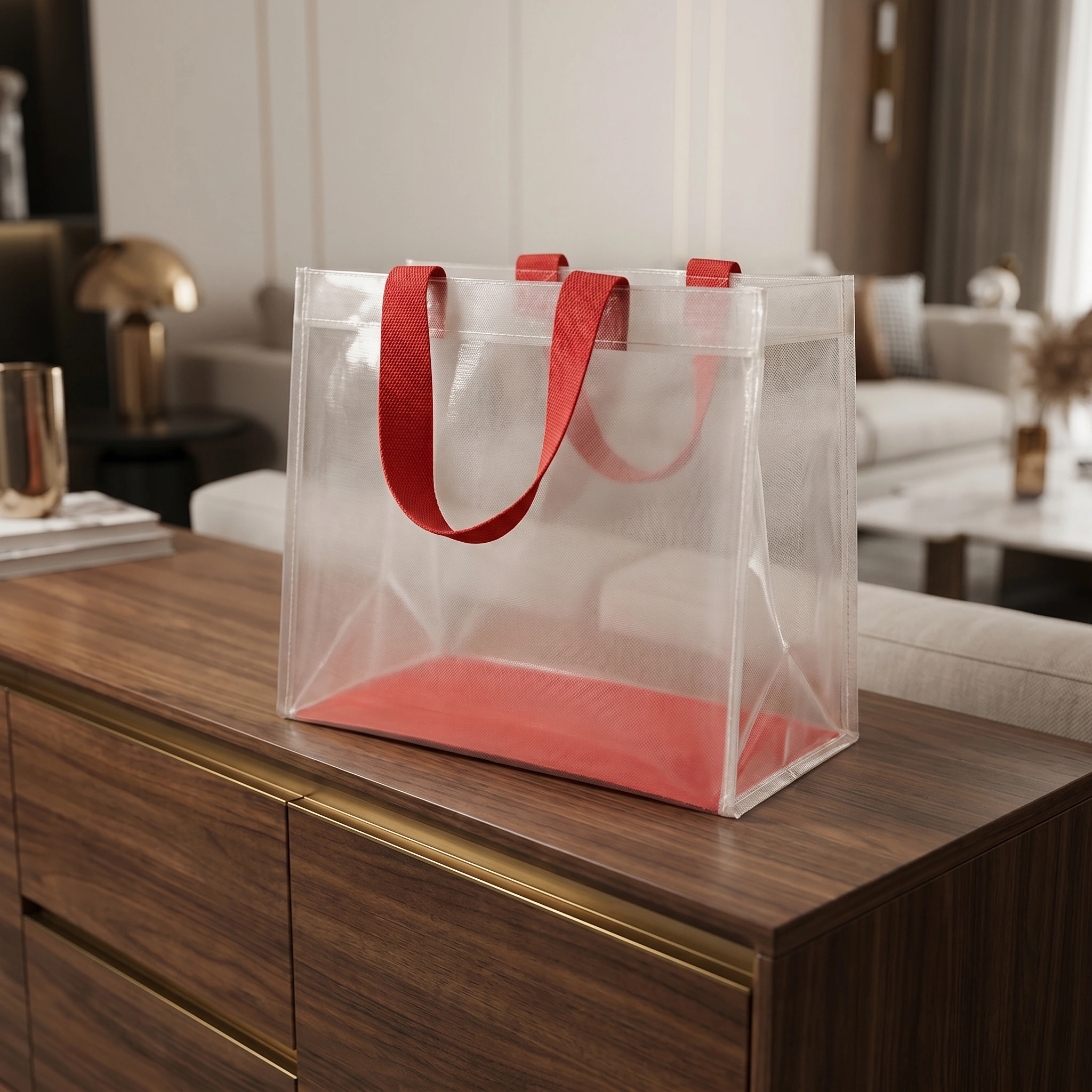 90 Gsm PVC Loop Handle Bag