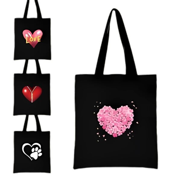 black Canvas Tote Bag
