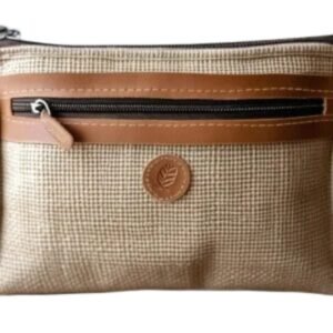 Jute Zipper Pouch