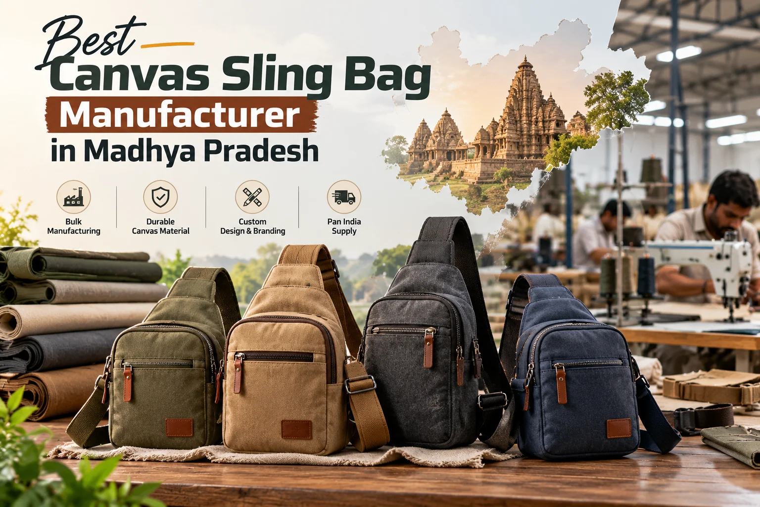 Canvas Sling Bag Manufacturer in Madhya Pradesh