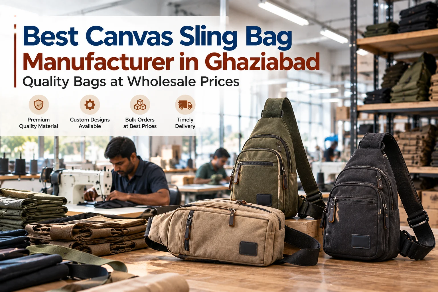 Canvas Sling Bag Manufacturer in Ghaziabad